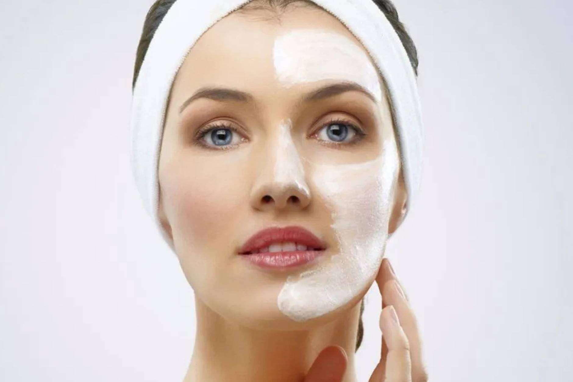 Máscara de amido de milho com efeito botox para rejuvenescer a pele