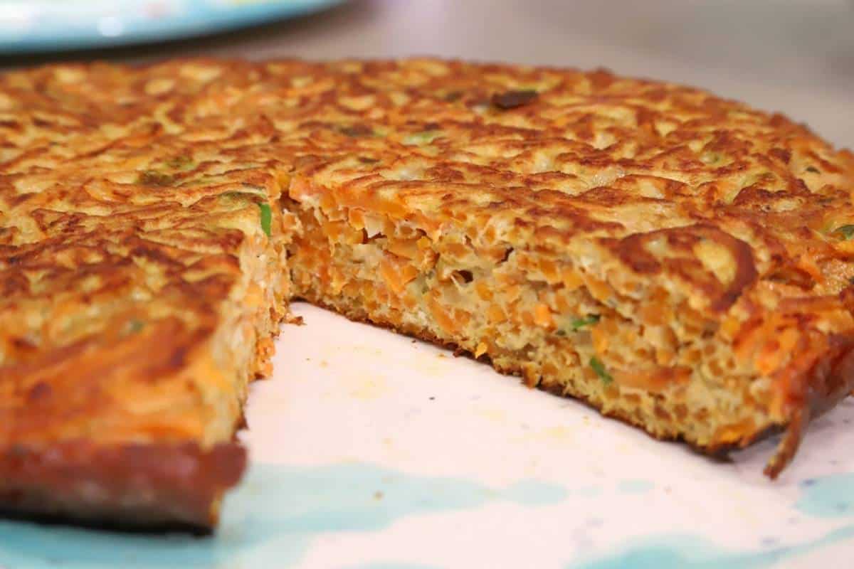 Omelete de cenoura: uma opção fresca e saudável e gostosa