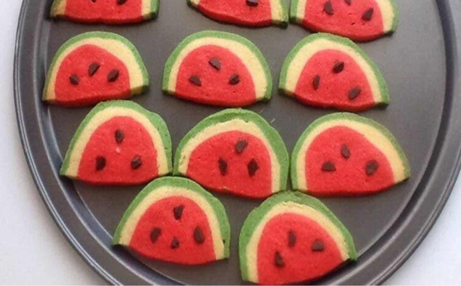Lanche para o dia das Crianças: deliciosos biscoitos de geleia de melancia