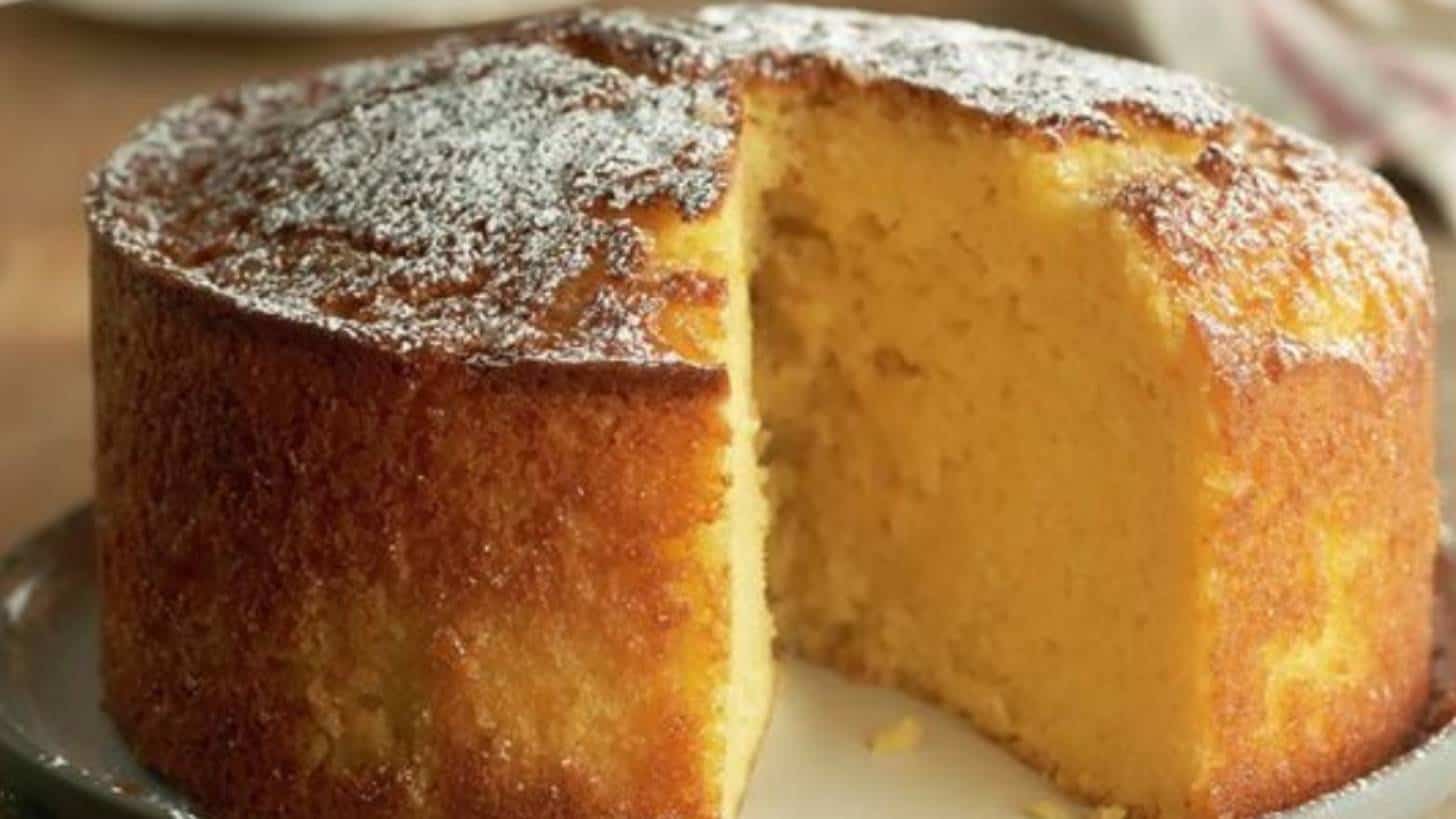 Receita rápida: delicioso e fofo bolo de laranja em 4 etapas!