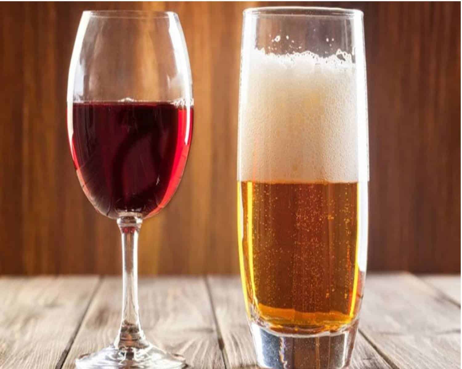 O que o engorda mais: um copo de cerveja ou um copo de vinho?