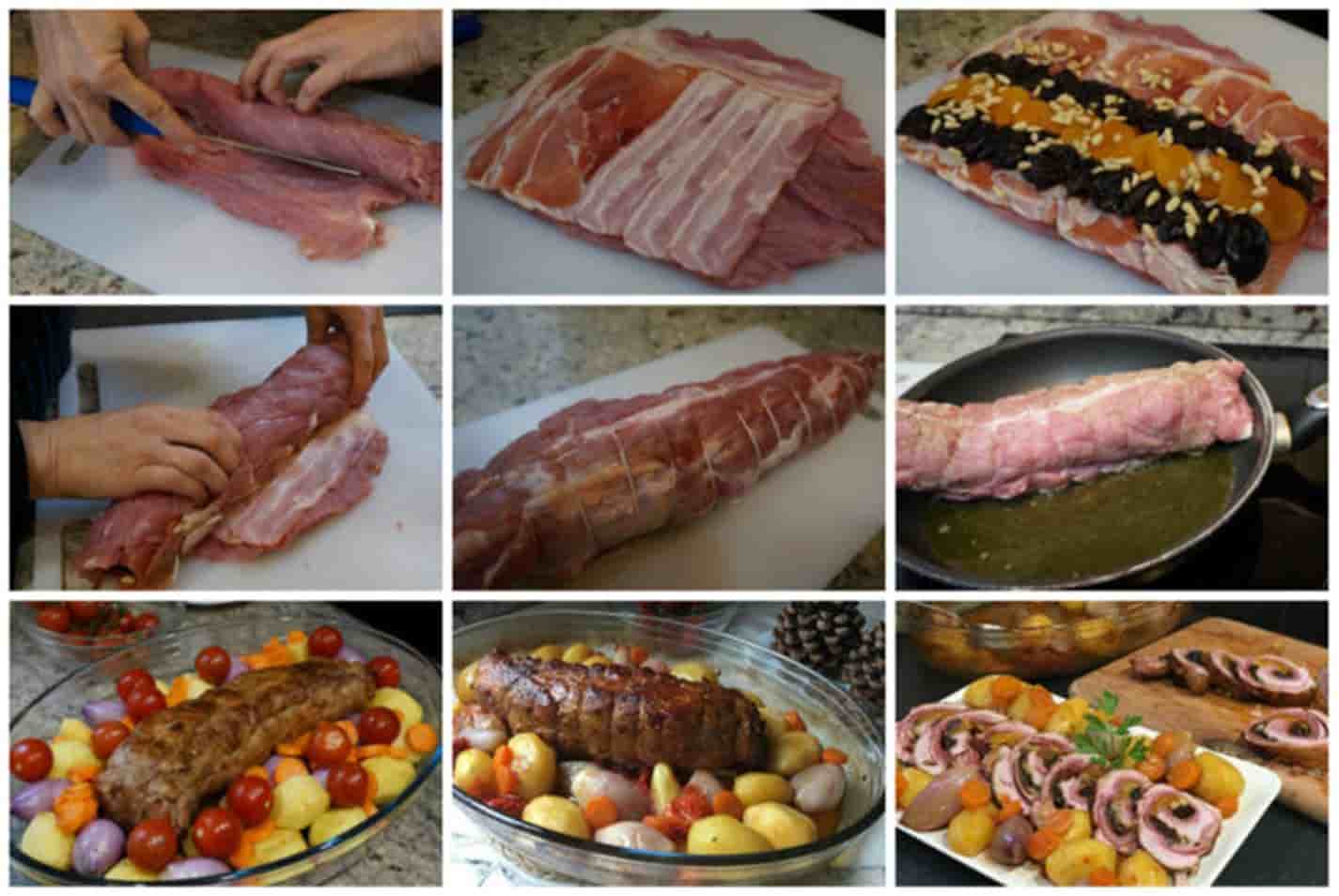 Aprenda como preparar um lombo de porco recheado como de restaurante