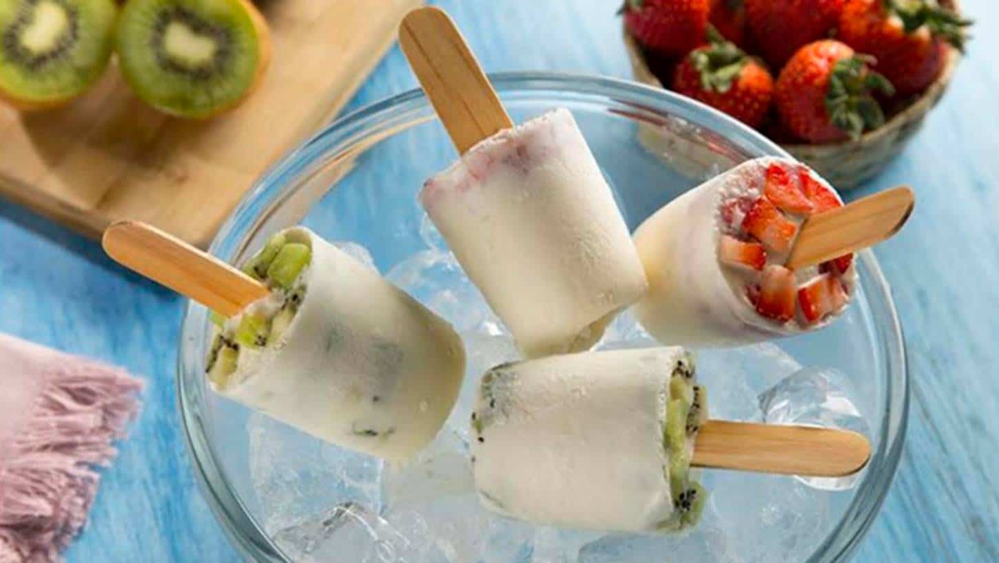 Receita de verão: saboreie um delicioso picolé de leite de coco e frutas